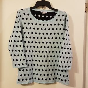 Polka dot sweater